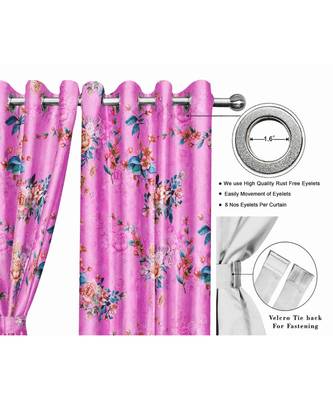 Lavender Polyester Digtal Printed Curtain 1