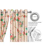 Sand Yellow Polyester Digtal Printed Curtain