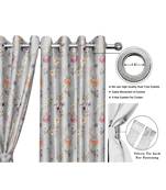 Grey Polyester Digtal Printed Curtain
