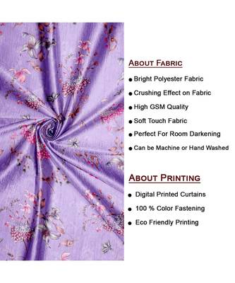 Lavender Polyester Digtal Printed Curtain 2