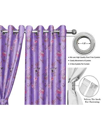 Lavender Polyester Digtal Printed Curtain 4