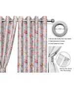 Grey Polyester Digtal Printed Curtain