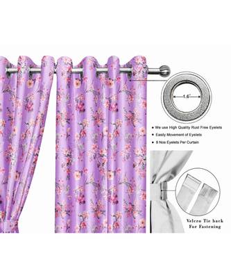 Lavender Polyester Digtal Printed Curtain 1
