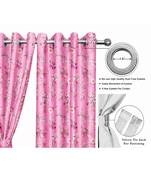 Pink Polyester Digtal Printed Curtain