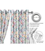 Light Grey Polyester Digtal Printed Curtain