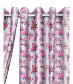 Baby Pink Polyester Digtal Printed Curtain