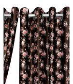 Coffee Polyester Digtal Printed Curtain