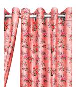 Peach Polyester Digtal Printed Curtain