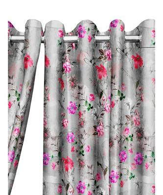 Grey Polyester Digtal Printed Curtain 1