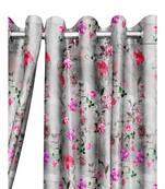 Grey Polyester Digtal Printed Curtain