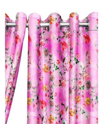 Light Pink Polyester Digtal Printed Curtain 1