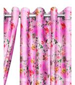 Light Pink Polyester Digtal Printed Curtain