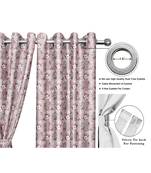 Dove grey Polyester Digtal Printed Curtain