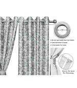 Pearl Grey Polyester Digtal Printed Curtain