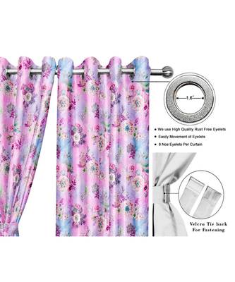 Lavender Polyester Digtal Printed Curtain 1