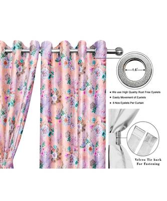 Lemonade Pink Polyester Digtal Printed Curtain 1