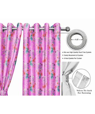 Lavender Polyester Digtal Printed Curtain 1