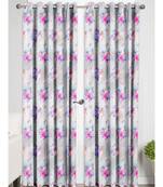 Light Grey Polyester Digtal Printed Curtain