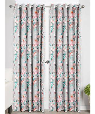 Light Grey Polyester Digtal Printed Curtain 1