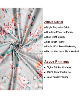 Light Grey Polyester Digtal Printed Curtain 2