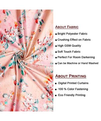 Peach Polyester Digtal Printed Curtain 2
