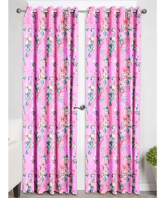 Pink Polyester Digtal Printed Curtain 1
