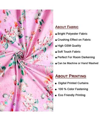 Pink Polyester Digtal Printed Curtain 2