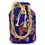 Women's Fulkari Work Embroidered Ethnic Potli Bag (Blue, Single Bag)