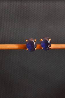 Blue onyx studs