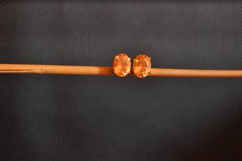 Gold onyx studs 2