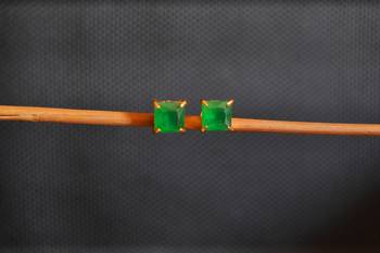 Green onyx danglers-drops 1