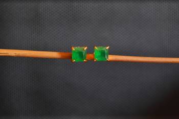 Green onyx danglers-drops 2
