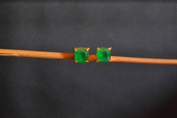 Green onyx danglers-drops 3