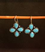Turquoise onyx Stone danglers-drops Earrings