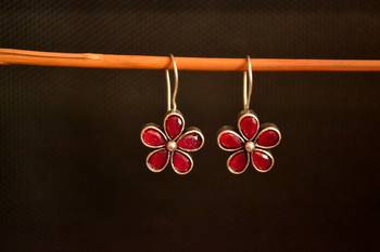 Pink onyx danglers-drops 2