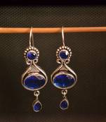Blue onyx danglers-drops