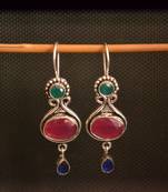Multicolor onyx danglers-drops