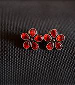 Maroon onyx studs