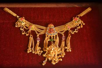 Designer saree challa kamarband gold plated waist belt bridal-kamarband 1