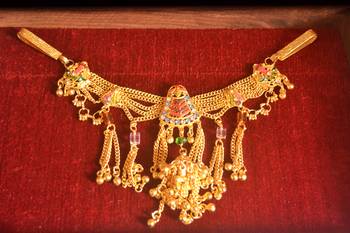 Designer saree challa kamarband gold plated waist belt bridal-kamarband 1