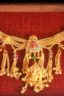 Designer saree challa kamarband gold plated waist belt bridal-kamarband