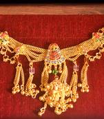 Designer saree challa kamarband gold plated waist belt bridal-kamarband