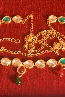Gold waist-belt