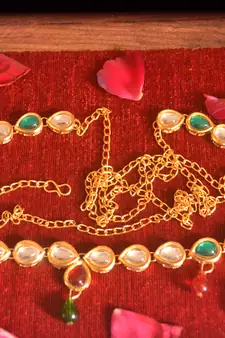 Gold waist-belt