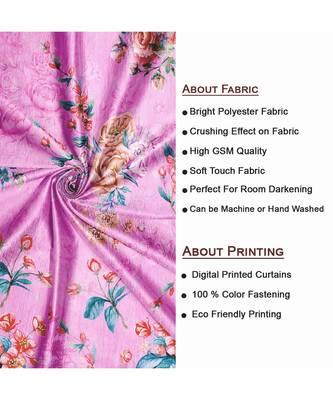 Lavender Polyester Digtal Printed Curtain 3