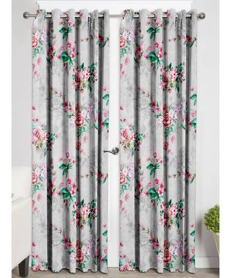 Grey Polyester Digtal Printed Curtain 2