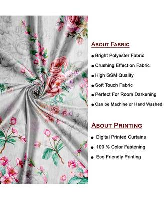 Grey Polyester Digtal Printed Curtain 3