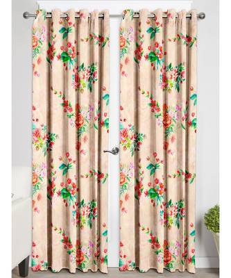 Sand Yellow Polyester Digtal Printed Curtain 2
