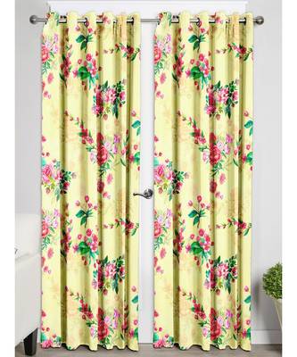Yellow Polyester Digtal Printed Curtain 2