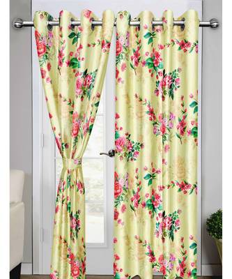 Yellow Polyester Digtal Printed Curtain 4